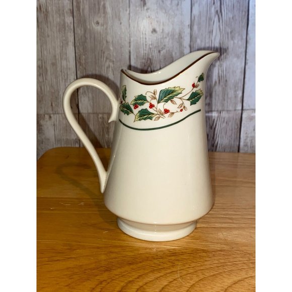 Vintage Cambridge Potteries 1997 Holly Traditions Creamer Sugar Bowl Christmas - Picture 4 of 16
